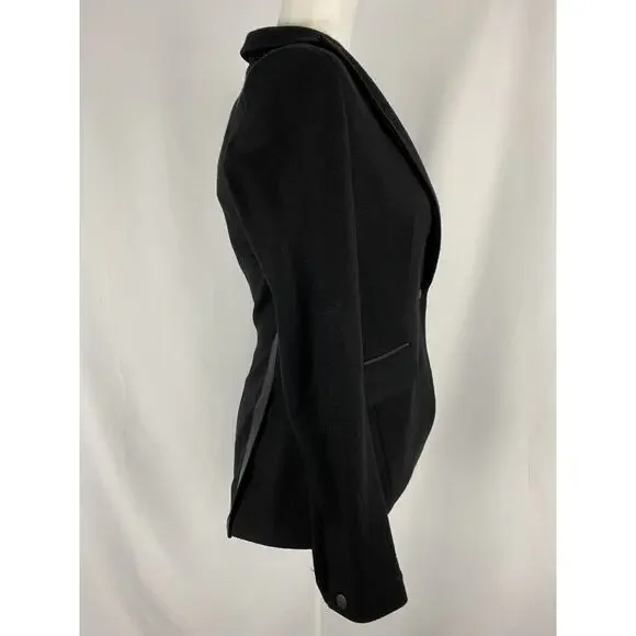 rag & bone Lexington Wool Blazer black jacket women size 0 Made In USA A003012